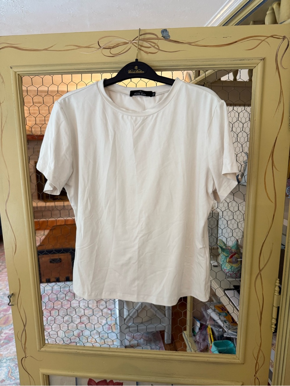 Brooks Brothers White Short Sleeve Crewneck Tee - Classic Fit